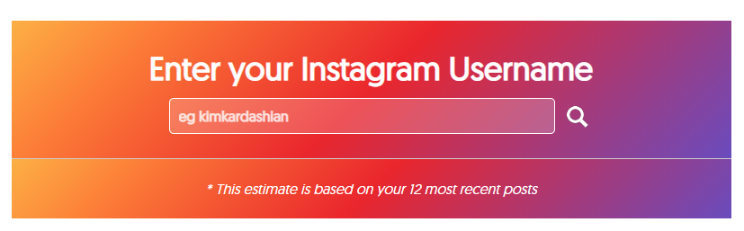 Instagram influencer price calculator