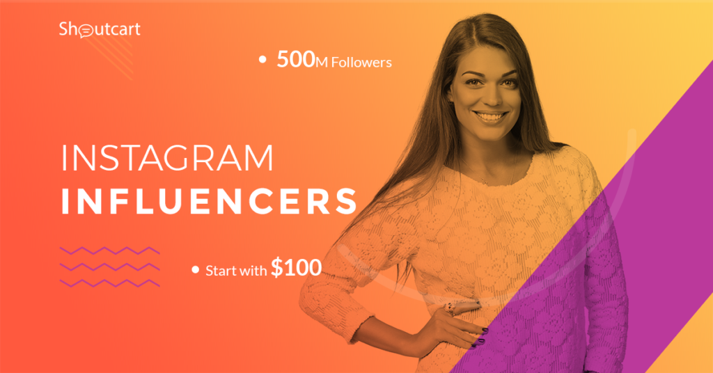 Find influencers with shoutcart