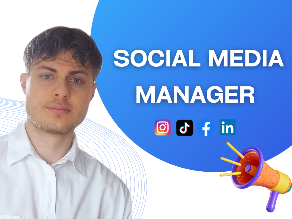 I will be your Social Media Manager and Grow your Accounts