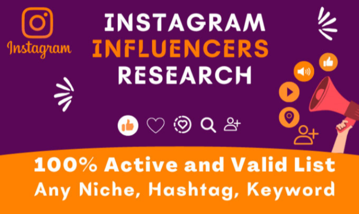 I will create best instagram influencer marketing  list
