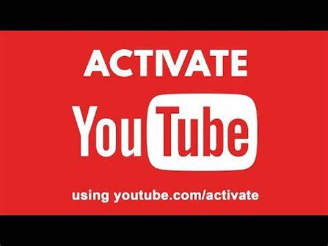 activate youtube channels
